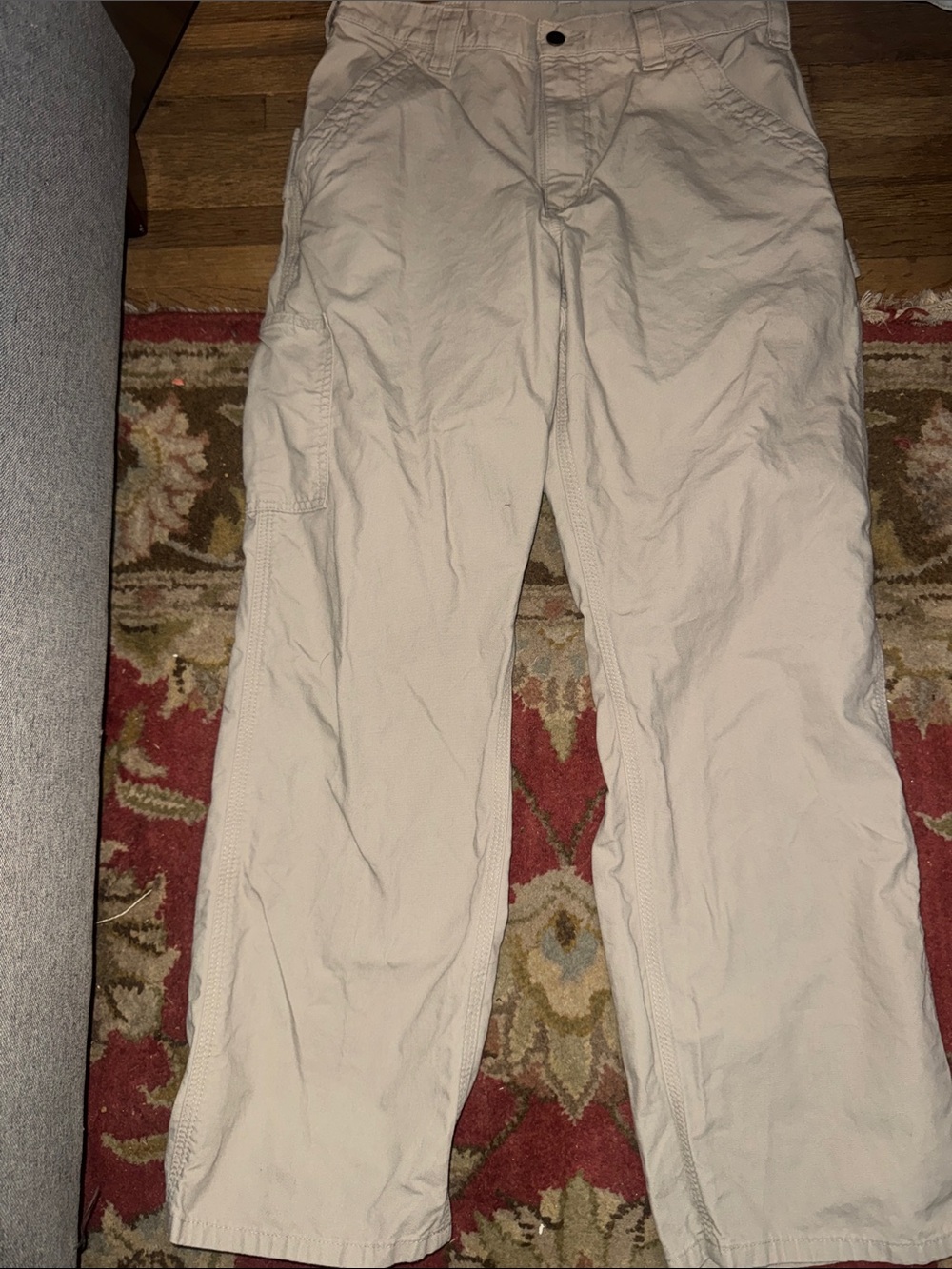 Vintage Carhartt B151 TAN Loose Original Fit Canvas Work Pants | Size 32x30